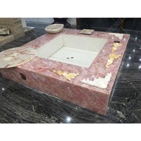 Panneau mural décoratif en marbre rose de quartz rose naturel de haute qualité