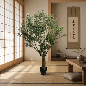 Árbol de Bonsái Artificial de Plástico, Estilo Moderno, Rama Gruesa de 180 cm, <span class=keywords><strong>Olivo</strong></span> Artificial <span class=keywords><strong>Grande</strong></span> para Decoración Navideña de Interiores - Product Image 3