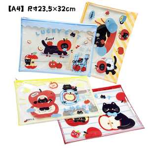 Tốt Nhất Bán Dễ Thương Phim Hoạt Hình Thiết Kế 4 Kích Thước PVC Dây Kéo Lưới Tập Tin Túi Bán Buôn Xách Tay Trường Văn Phòng Phẩm Cuốn Sách Lưu Trữ Túi - Product Image 5