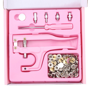 633 831 655 Kit d'accessoires DIY pour boîte cadeau, avec pinces d'installation pour boutons-pression en résine plastique de 12,5 mm, à tige plaquée, style européen - Product Image 2