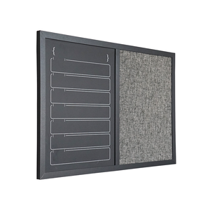 Usine en gros personnalisé noir autocollant bordure noir plus lin panneau de liège panneau d'affichage de liège - Product Image 6