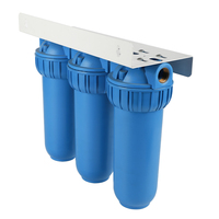 Système de filtration d'eau du robinet alcaline à 3 étages avec boîtier personnalisé de 10 pouces pour une utilisation domestique