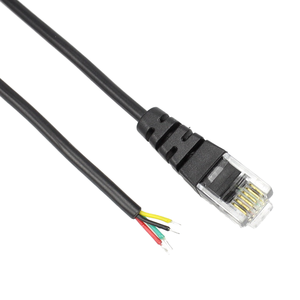 Tùy chỉnh 6P4C RJ11 che chắn mở dây cáp mở rộng cho ADSL Modem và điện thoại hệ thống - Product Image 1