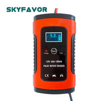 Cargador de Batería Inteligente Automático de Fábrica 12V 6A, Cargador de Batería Automático de 12 Voltios para Baterías AGM de Plomo-Ácido con Reparación por Pulsos