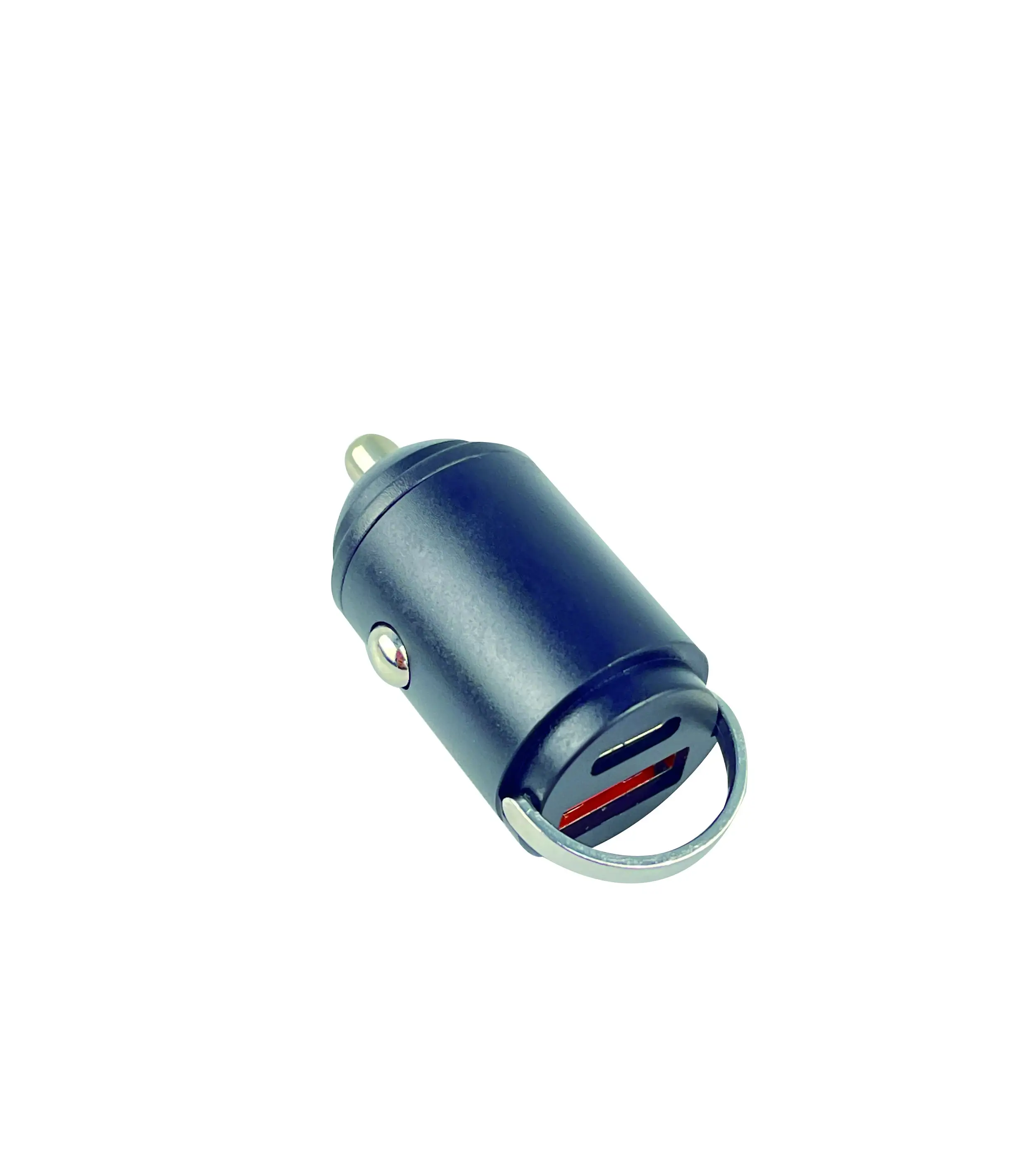 Vs059 çift USB araba şarjı QC3.0 yüksek hızlı araç adaptörü USB hızlı araba Ac 30W mini çekme halkası alaşım ultra hızlı şarj cihazı