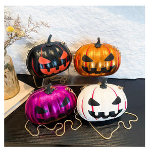Halloween Kürbis Umhängetasche Frauen Neuheit Geldbörse PU Leder Weiblich Tägliche Handtasche Halloween Kreative Candy Taschen für Kinder - Product Image 1