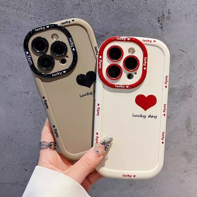 Lucky Day Phone Cover for Apple 15 IPhone14ProMax Puff Design Shockproof Models Plus and XR