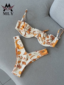 Fábrica de <span class=keywords><strong>Bikinis</strong></span> MLY Diseña tu Propio Traje de Baño Bikini 2026 de Poliéster Reciclado Personalizado - Product Image 3