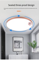 Plafonnier LED anti-choc à spectre complet, design minimaliste moderne, abat-jour blanc pour salon, couloir, balcon, chambre à coucher