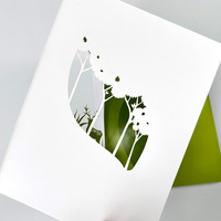 Échantillonneur de papier couché couleur, catalogue d'art avec impression de perroquets, brochure personnalisée pour l'affichage en imprimerie