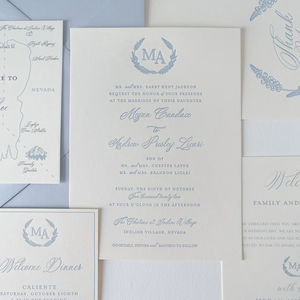 Cartes d'invitation de <span class=keywords><strong>mariage</strong></span> personnalisées avec enveloppes, papier coton élégant, impression typographique, texture naturelle, pour <span class=keywords><strong>mariage</strong></span> rustique - Product Image 2