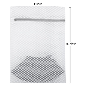 Tổ ong lưới giặt túi polyester tái sử dụng túi với logo tiêu chuẩn cao đẹp Túi giặt cho quần áo bẩn - Product Image 5
