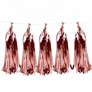 Suministros de fiesta de cumpleaños de oro rosa, cartel de feliz cumpleaños, estrella, corazón, globos de aluminio, juego de decoración de fiesta de cumpleaños de oro rosa - Product Image 4