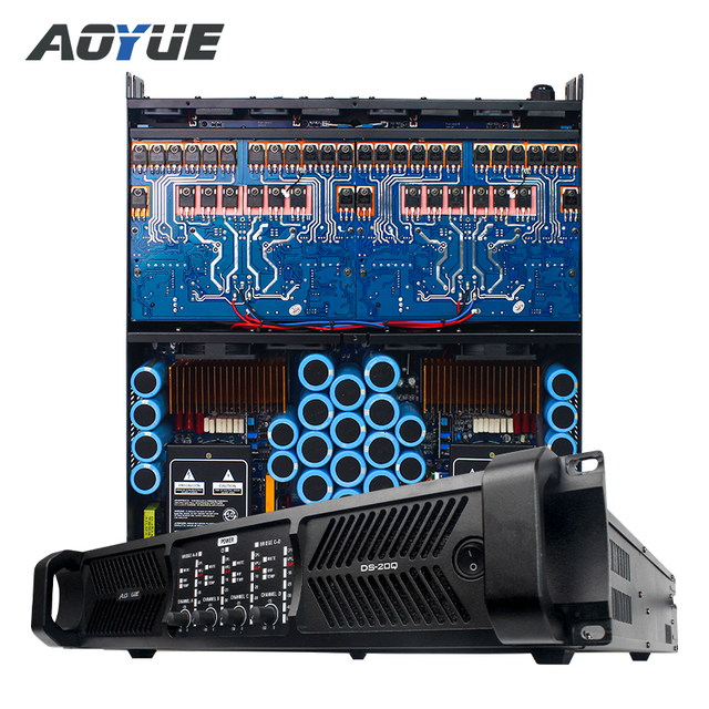 DS-20Q amplifier 2000 watts dj 4 channel higb power audio amplifier professional for subwoofer