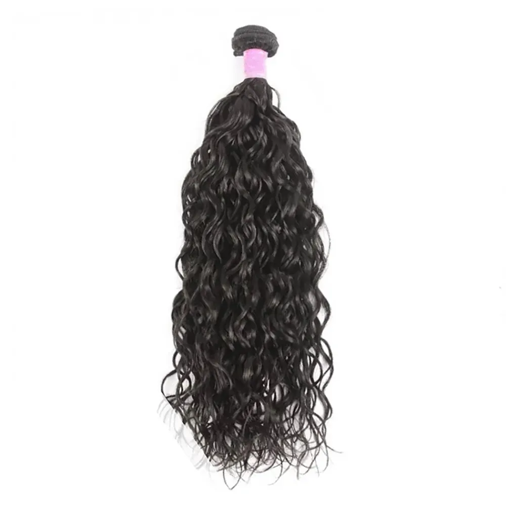브라질 물결은 9A 10A 12A 처리되지 않은 처녀 사람의 모발은 흑인 여성 자연적인 색깔을 위한 머리 연장을 묶습니다