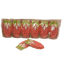 Bonbons pressés halal en forme de fraise, saveur fruitée, bonbons durs aux raisins mélangés, vente en gros