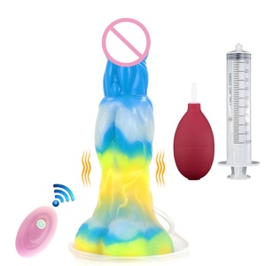 YOCY New Squirting Anal Dildo Luminous Animal Penis Wireless <b>Vibrator</b> Ertotic Sex Toys for Women USB Rechargeable Masturbator - Product Image 1