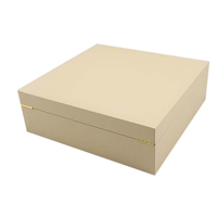 Boîte d'emballage en bois artisanale de luxe pour assiettes de collection, boîte cadeau personnalisable
