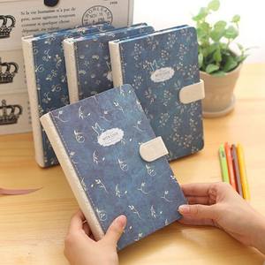 Lienzo Vintage Flor Cuaderno magnético Diarios Mensual Semanal Planificador diario Estudio Trabajo Bloc de notas <span class=keywords><strong>Agenda</strong></span> - Product Image 4