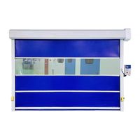 Porte à enroulement automatique moderne en PVC pour intérieur avec tissu de protection pour la réfrigération et la logistique des supermarchés