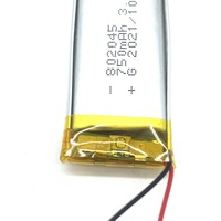 Batterie polymère au cobalt pur haute capacité 750 mAh 802045 pour appareils GPS, dispositifs de beauté et stabilisateurs de cardan portables