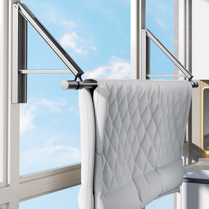 SANIPRO <span class=keywords><strong>appendiabiti</strong></span> pieghevoli da parete per interni stendibiancheria da balcone stendino per trapunta - Product Image 2