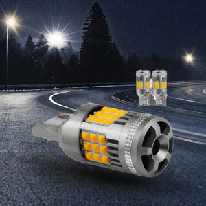 Bombilla LED Amarilla de 28W para Señal de Giro, 36 LEDs, Bombilla de Reversa 1157 7443 7440 3157 BA15S BAY15D, Luz de Freno Anti-Hyperflash, Nueva - Product Image 3