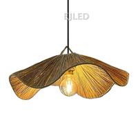 Luminaire suspendu en corde de chanvre, lustre moderne nordique pour salon, chambre, café, restaurant, modèle RP0342