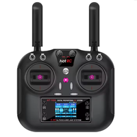 Émetteur de télécommande HotRC HT-10A 10CH avec récepteur F-10A pour voiture RC, avion, bateau RC, robot, quadricoptère, remplacement du modèle HT-8A