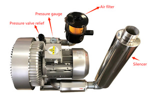 <span class=keywords><strong>Souffleur</strong></span> électrique à anneau d'air triphasé 220V/380V, Double étage 5,5kw, canal latéral, pompe à vide Vortex - Product Image 4