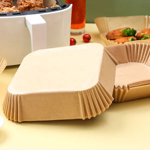 Meilleur revêtement pour friteuse <span class=keywords><strong>à</strong></span> air directement de l'usine avec revêtement en silicone antiadhésif, revêtement pour friteuse <span class=keywords><strong>à</strong></span> air carré, boîte alimentaire en papier kraft - Product Image 2