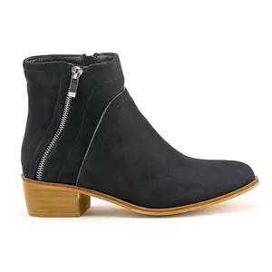 2022 Новые итальянские роскошные женские модные туфли для стриптиза Замшевые классические ботильоны на блочном каблуке черные осенние резиновые сапоги на молнии