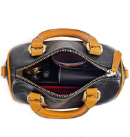 Vente transfrontalière de sacs à main pour femmes en cuir véritable, sacs bandoulière, sacs à main en cuir de vachette tanné végétal, sacs Boston