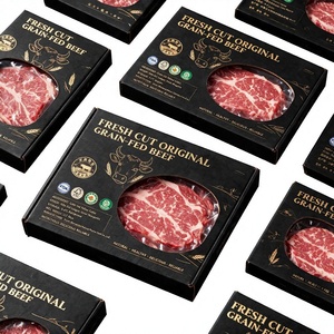 Fresh <b>Cut</b> Beef Premium Tenderloin Rigid Box Gold Foil Logo High-End Food Packaging BSCI FSC Certified - Product Image 6