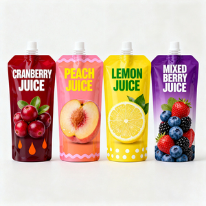 Bolsa de boquilla de soporte automático para mantenimiento fresco a prueba de fugas personalizada, embalaje de succión portátil, bolsa laminada a prueba de papel de aluminio, bolsa de boquilla - Product Image 1