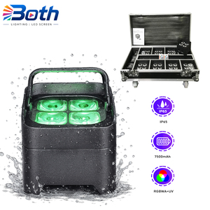 Waterproof RGBWA UV 6in1 <b>Battery</b> <b>LED</b> Par Light 4x18W Wireless Uplight for Outdoor Stage - Product Image 1