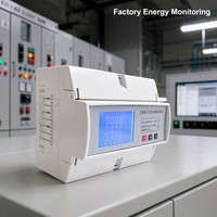 Medidor de Energía Trifásico Ydkz KGW2050 para Riel DIN, Clase 0.5, Monitor de Energía Multifunción, RS485 Modbus RTU, Pantalla LED Digital Industrial