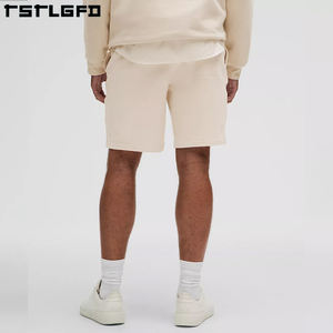 Short d'été personnalisé en polyester recyclé et coton biologique athlétique écologique Short en coton éponge française 100% coton pour hommes - Product Image 5
