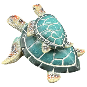 Statue de tortue de mer en polyrésine personnalisée pour la décoration intérieure, souvenir touristique, figurine de tortue en résine - Product Image 4
