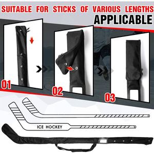 Sac de transport robuste pour bâton de hockey sur glace, étui de rangement de voyage pour joueurs - Product Image 4