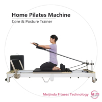Appareil de Pilates Reformer pliable et réglable en aluminium pour studio de Pilates et rééducation