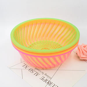 Cesta redonda universal de plástico para arroz/verduras para cocinas, cesta de drenaje para lavar verduras y frutas, con escurridor. - Product Image 3