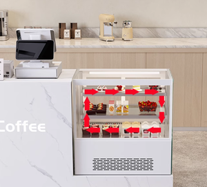 Tủ bánh, tủ trưng bày trong tủ lạnh, quầy bánh trái cây góc phải, tủ đông lạnh tráng miệng thẳng đứng - Product Image 6
