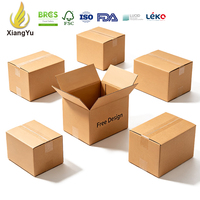 Boîtes de déménagement en carton ondulé 3 plis certifié FSC, carton écologique Kraft pour l'emballage en entrepôt e-commerce, vente en gros