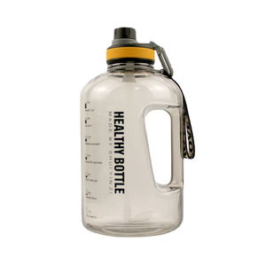 Jarra deportiva grande de 1 galón con degradado de color motivacional, a prueba de fugas, de Tritan, libre de BPA, con marcador de tiempo y pajita. - Product Image 2