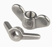 Écrou à oreilles DIN315 en acier inoxydable 304, vente en gros, écrou papillon M8, écrou à oreilles M10 en acier, zincé