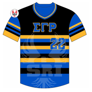 เสื้อกีฬาเบสบอลปักลายสำหรับสตรี Sigma แกมมา Rho sorority - Product Image 3