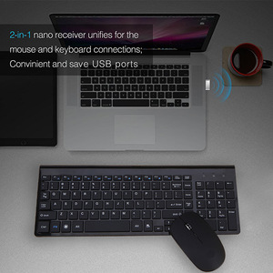 <b>Wireless</b> Keyboard <b>Mouse</b> Set 102Keys Ultra Thin Ergonomic 2.4Gwireless Connection keyboard <b>mouse</b> <b>for</b> Home Office English Layout - Product Image 3