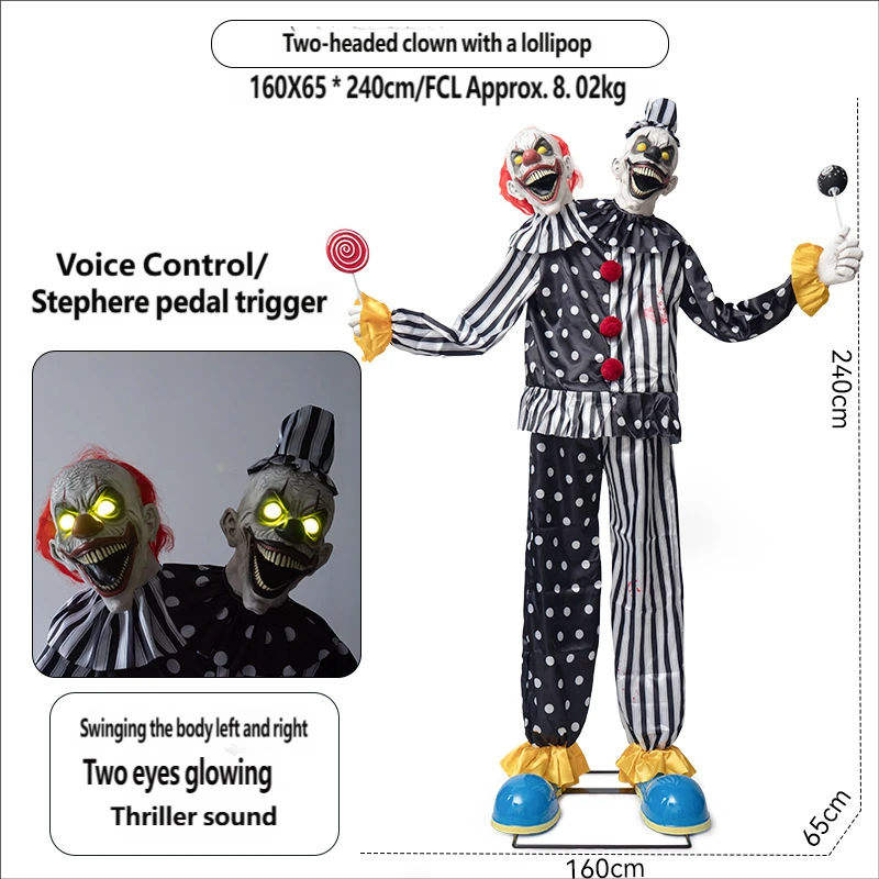 Two-headed clown