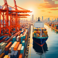 Meilleurs services professionnels de transport de portes DDP, logistique internationale, transitaire, transport multimodal LCL+Express